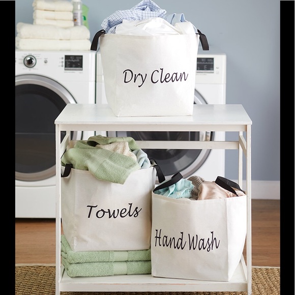 AUCTION PRICE👩🏻‍⚖️ Canvas Storage Baskets Set of 3 - Picture 3 of 3